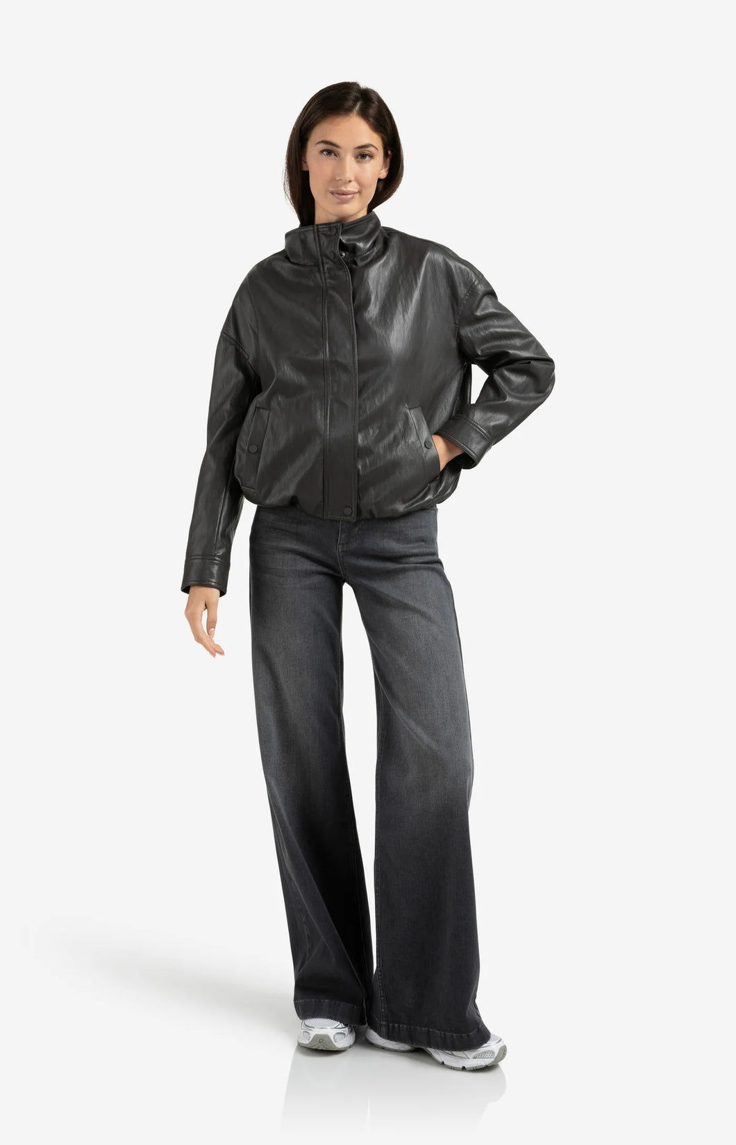 YAYA Faux Leather Jacket