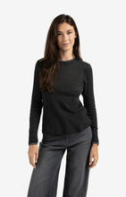 Load image into Gallery viewer, YAYA Long Sleeve Top with Suedine Trim
