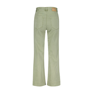 Red Button ‘Conny’ Crop in Tea Green