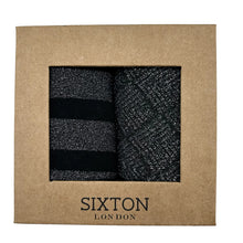 Load image into Gallery viewer, Sixton Black Berlin and Paris Sock Box Duo

