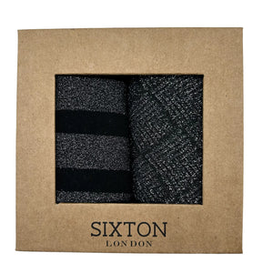 Sixton Black Berlin and Paris Sock Box Duo