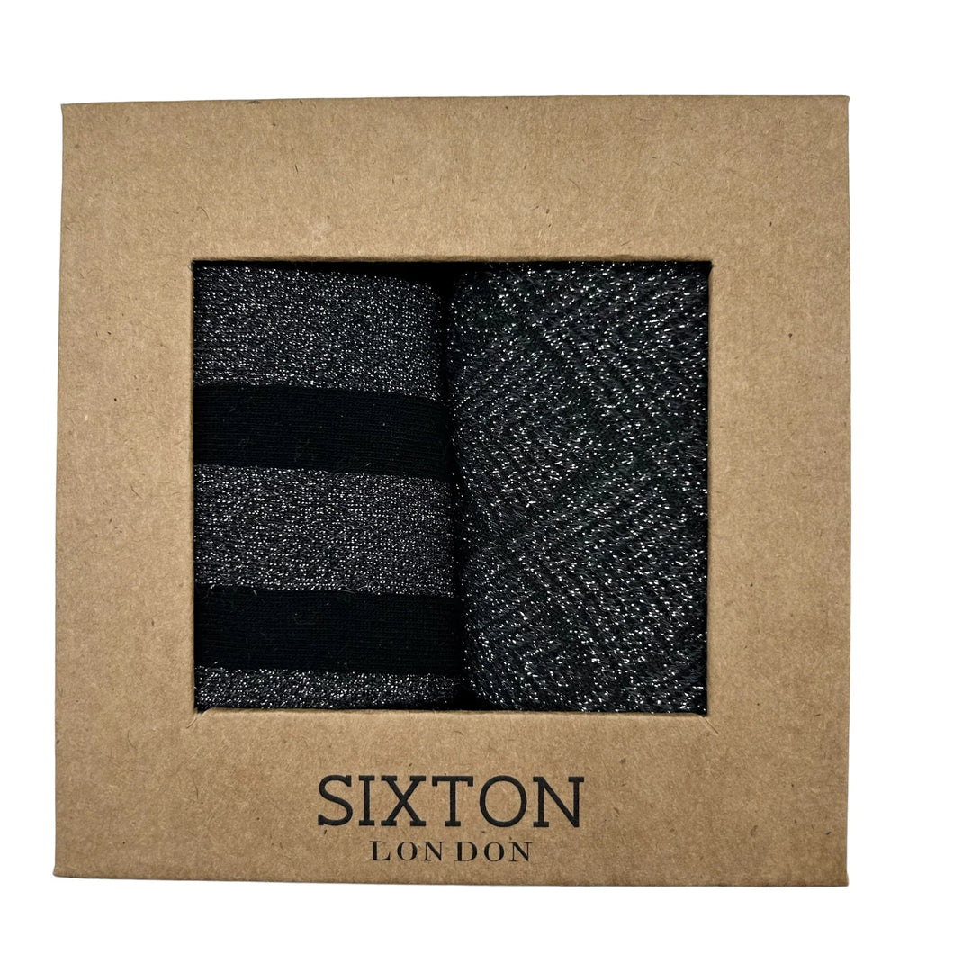 Sixton Black Berlin and Paris Sock Box Duo
