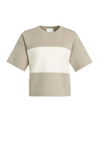 Load image into Gallery viewer, Knitted Block Stripe Short Sleeve Knit
