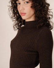 Load image into Gallery viewer, Grace and Mila Ribbed ‘Sunday’ Jumper Chocolate
