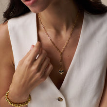 Load image into Gallery viewer, Orelia Dome Heart Charm Necklace
