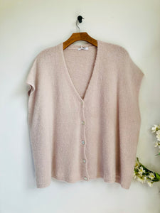 Alpaca Blend V Neck Cardigan