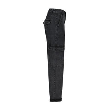Load image into Gallery viewer, Red Button Cargo Black Denim
