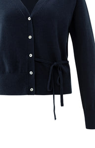 YAYA V-neck Tie Cardigan