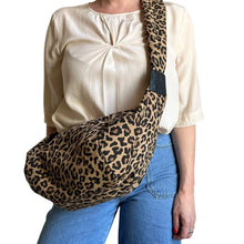 Load image into Gallery viewer, Sixton ‘Brixton’ Cross Body Sling Bag Leopard Sand.

