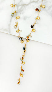 Envy Long Bead Lariat Necklace