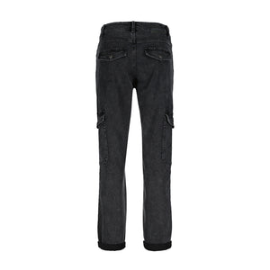 Red Button Cargo Black Denim