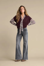 Load image into Gallery viewer, Red Button Sleeveless ‘Fuzzy’ Knit
