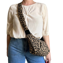 Load image into Gallery viewer, Sixton ‘Brixton’ Cross Body Sling Bag Leopard Sand.
