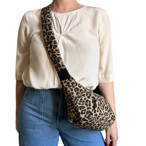 Sixton ‘Brixton’ Cross Body Sling Bag Leopard Sand.
