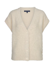 Load image into Gallery viewer, Red Button Sleeveless ‘Fuzzy’ Knit
