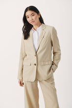 Load image into Gallery viewer, Part Two Linen ‘Nyan’ Blazer in French Oak
