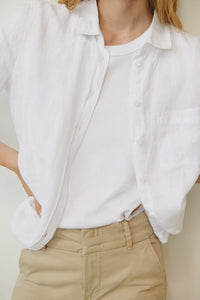 Part Two ‘ Kivas’ Linen Shirt White