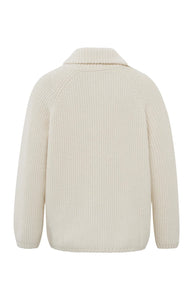 YAYA Ribbed Sweater With Zip