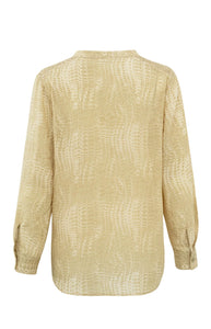 YAYA Silky Snakeskin Print Shirt