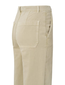 YAYA High Waist Wide Leg Chinos in ‘Sand’