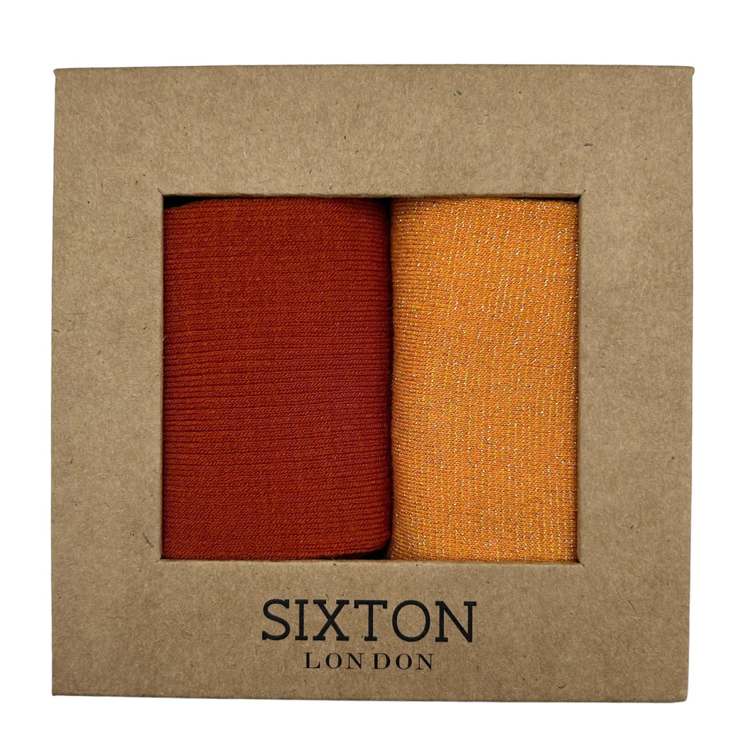 Sixton Rust and Barcelona Duo Box Socks
