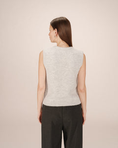 Grace and Mila Knitted ‘Say’ Vest Grey
