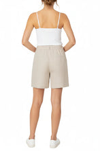 Load image into Gallery viewer, Red Button Linen Cami Shorts
