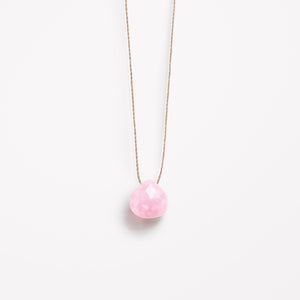 Wanderlustlife Pink Opal Fine Cord Necklace