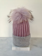 Load image into Gallery viewer, Faux Fur Pom Pom Hat
