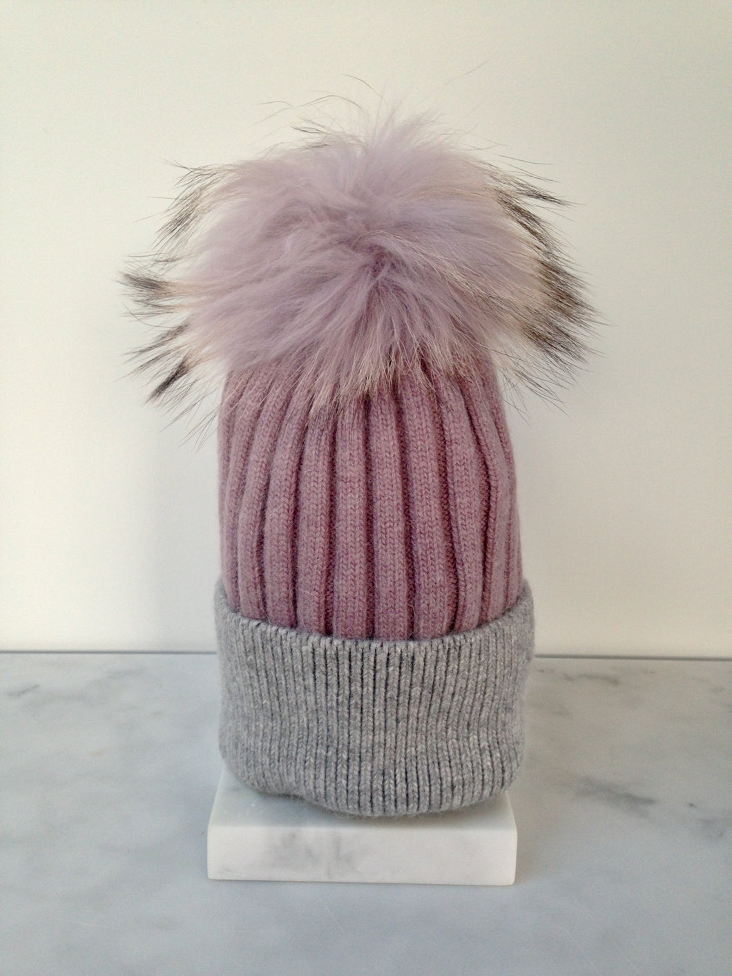 Faux Fur Pom Pom Hat