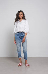 YAYA High Waist Cropped Jeans