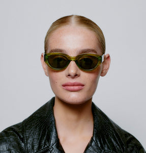 A.Kjaerbede ‘Winnie’ Green Transparent Sunglasses