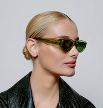 Load image into Gallery viewer, A.Kjaerbede ‘Winnie’ Green Transparent Sunglasses
