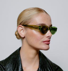 A.Kjaerbede ‘Winnie’ Green Transparent Sunglasses